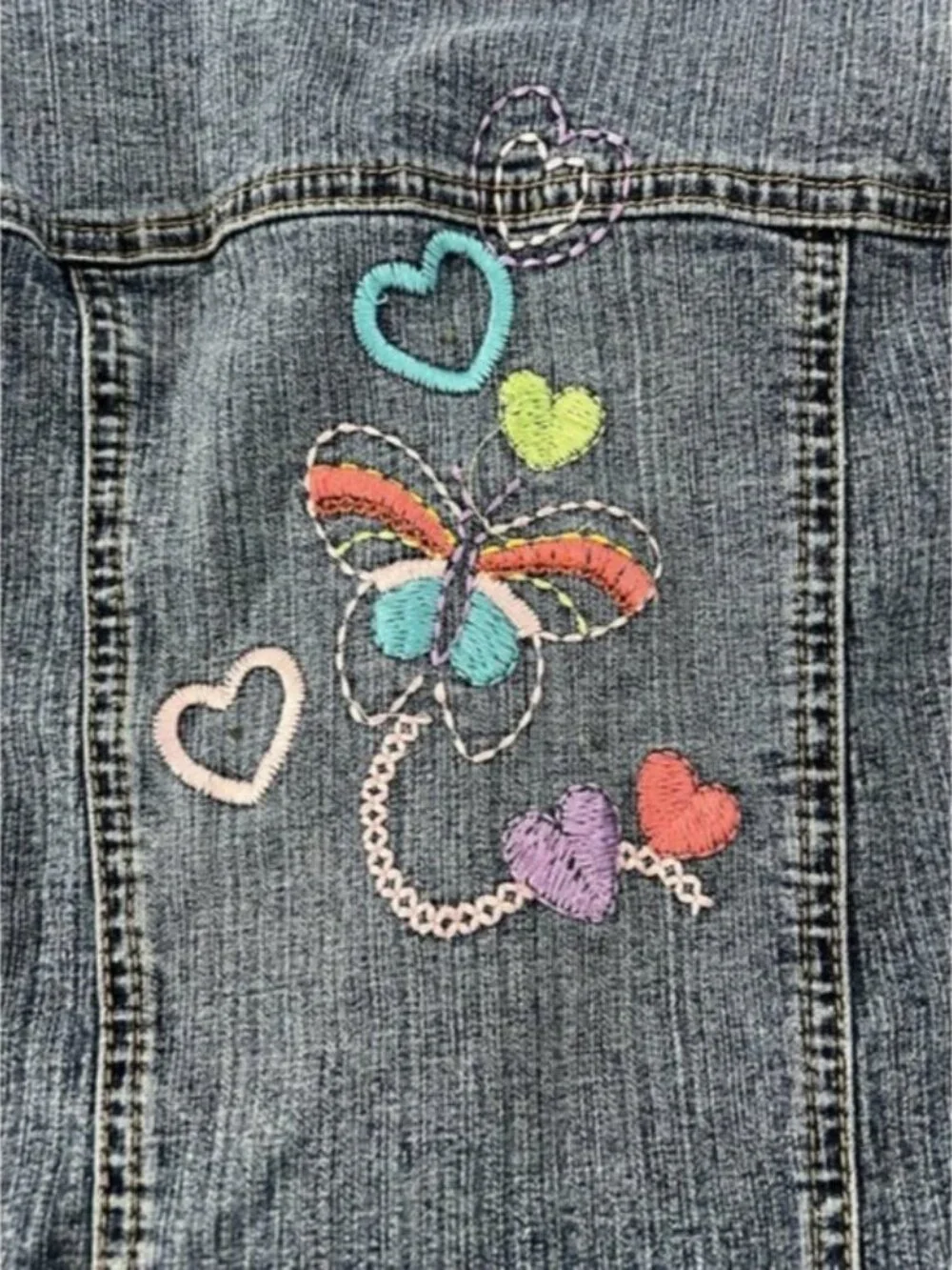 The Origial Arizona‎ Jean Company Girl Denim Jacket Size 6X Pre Own